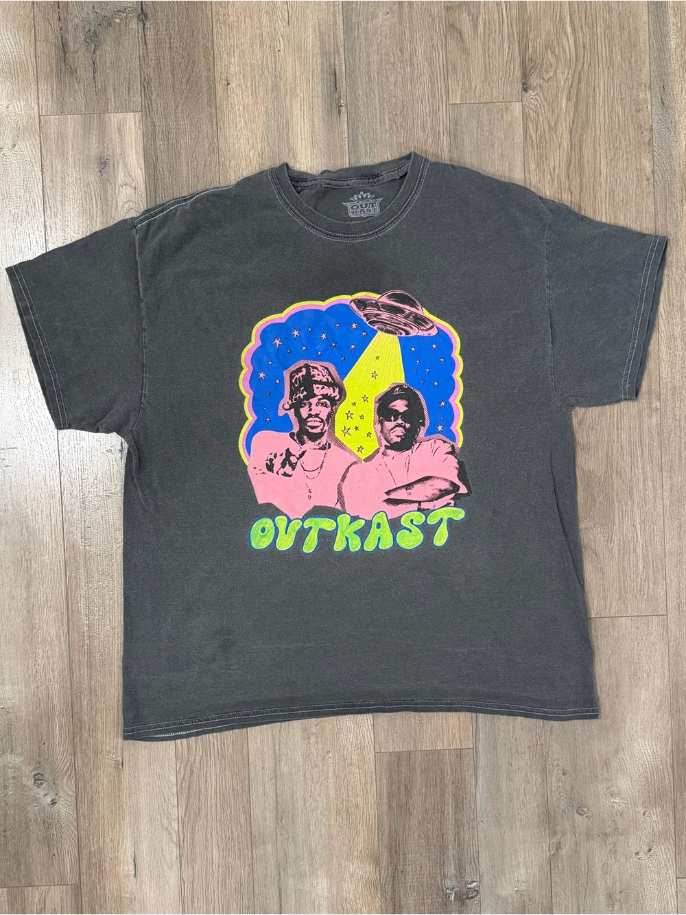 OutKast Neon Graphic Black Short-Sleeve Tee